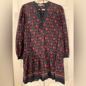Pinch: Where You Are Dark Green Printed Dress.Size Medium EUC